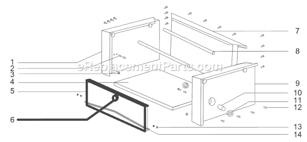 Page A Diagram and Parts List for 9400  Weber Grill Accessories