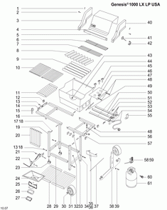 Diagram Diagram and Parts List for 211709  Weber Grill