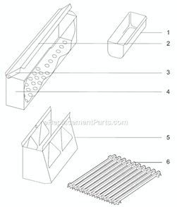 Part Location Diagram of 96812 Weber Instruction Sheet