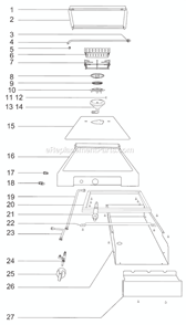 Page A Diagram and Parts List for 9903  Weber Built-In Cooking