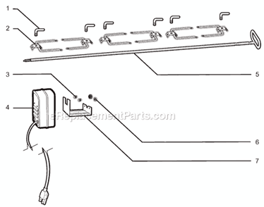 Page A Diagram and Parts List for 9970  Weber Grill Accessories