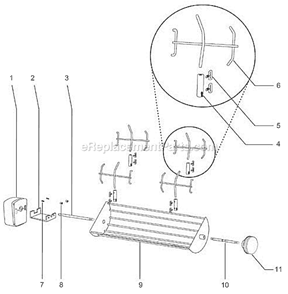 Page A Diagram and Parts List for 9972  Weber Grill Accessories