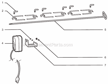 Page A Diagram and Parts List for 9976  Weber Grill Accessories