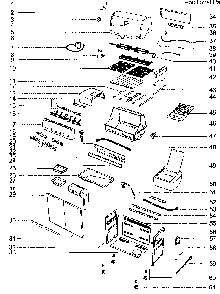 Cabinet Assembly Diagram and Parts List for SUMMITS-470LP 2009 Weber Built-In Cooking