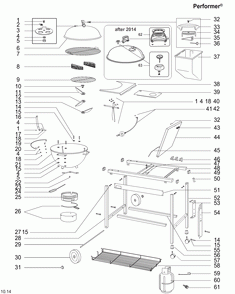 Part Location Diagram of 21301 Weber Condiment Holder. Fits All 22-1/2 Inch Charcoal Kettles.