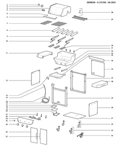 Part Location Diagram of 82185 Weber Ng 1/2-in. Diameter Hose, With