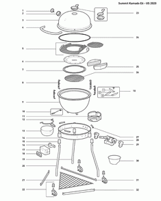 Part Location Diagram of 67594 Weber Ash Catcher Assembly W/smk Ind