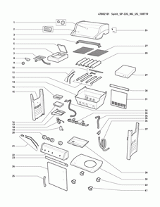 Diagram Diagram and Parts List for 47802101  Weber Grill