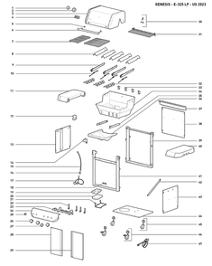 Part Location Diagram of 2400172 Weber TABLE LHS FIXED 14IN 315 BB