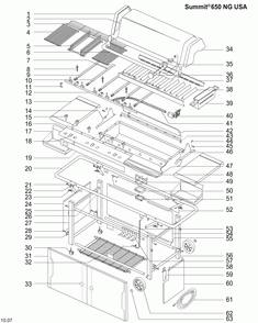 Part Location Diagram of 92779 Weber Steps Guide, Summit 425-650 Ng, Canada