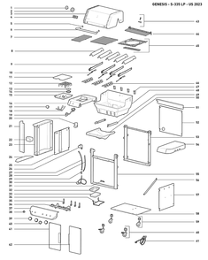Part Location Diagram of 2400654 Weber TABLE ASSEMBLY LHS S/B LP DOM