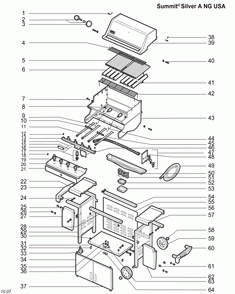 Diagram Diagram and Parts List for 5310009  Weber Grill