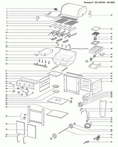 Diagram Diagram and Parts List for 66016601  Weber Grill