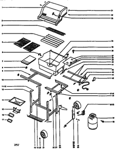 Part Location Diagram of 3997801 Weber Owner's manual