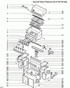 Part Location Diagram of 82759 Weber Door Stop, Summit, Ss
