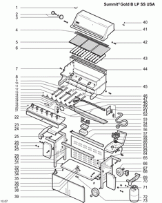 Diagram Diagram and Parts List for 5270009  Weber Grill