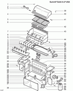 Part Location Diagram of 6405 Weber Shish Kabob Set