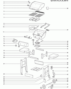 Diagram Diagram and Parts List for 44000001  Weber Grill