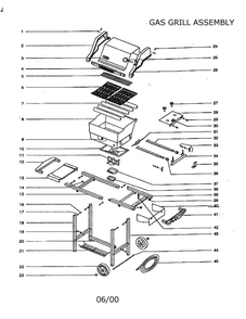 Part Location Diagram of 90101 Weber Lid assembly