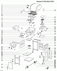 Part Location Diagram of 66472 Weber DOOR ASSY SS C2 2B GEN 17
