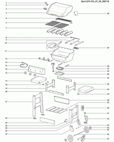 Part Location Diagram of 67027 Weber Rack Warming Chrome 3b Spirit