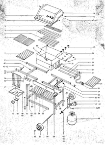 Part Location Diagram of 40830186 Weber Hose and regulator