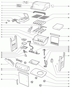 Part Location Diagram of 68851 Weber Control Panel, Spirit Sp-335, Ss