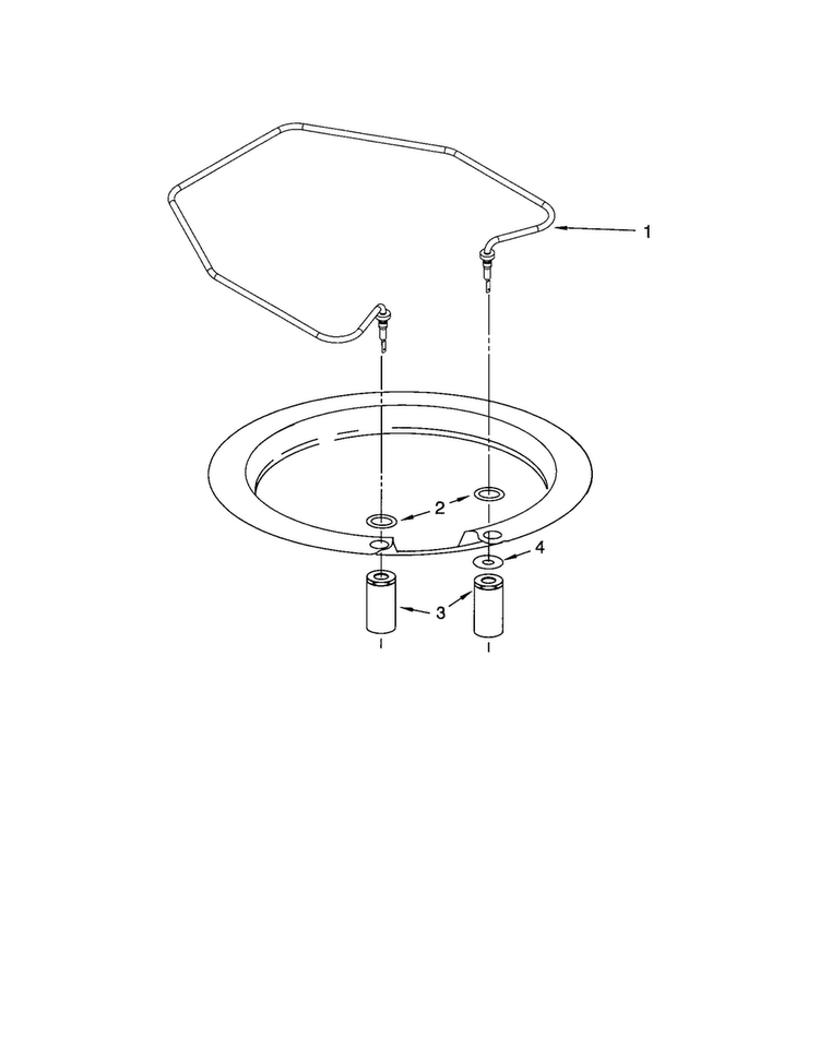 Heater Diagram and Parts List for KUDC20FVSS0  KitchenAid Dishwasher