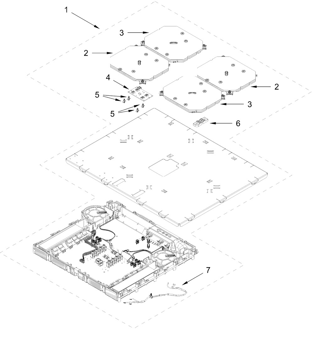 Induction Module Parts Diagram and Parts List for JPIFC730RL00  Whirlpool Range