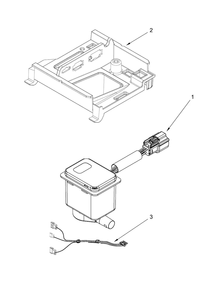 Pump Parts Diagram and Parts List for KUID308ESS1  KitchenAid Ice Maker