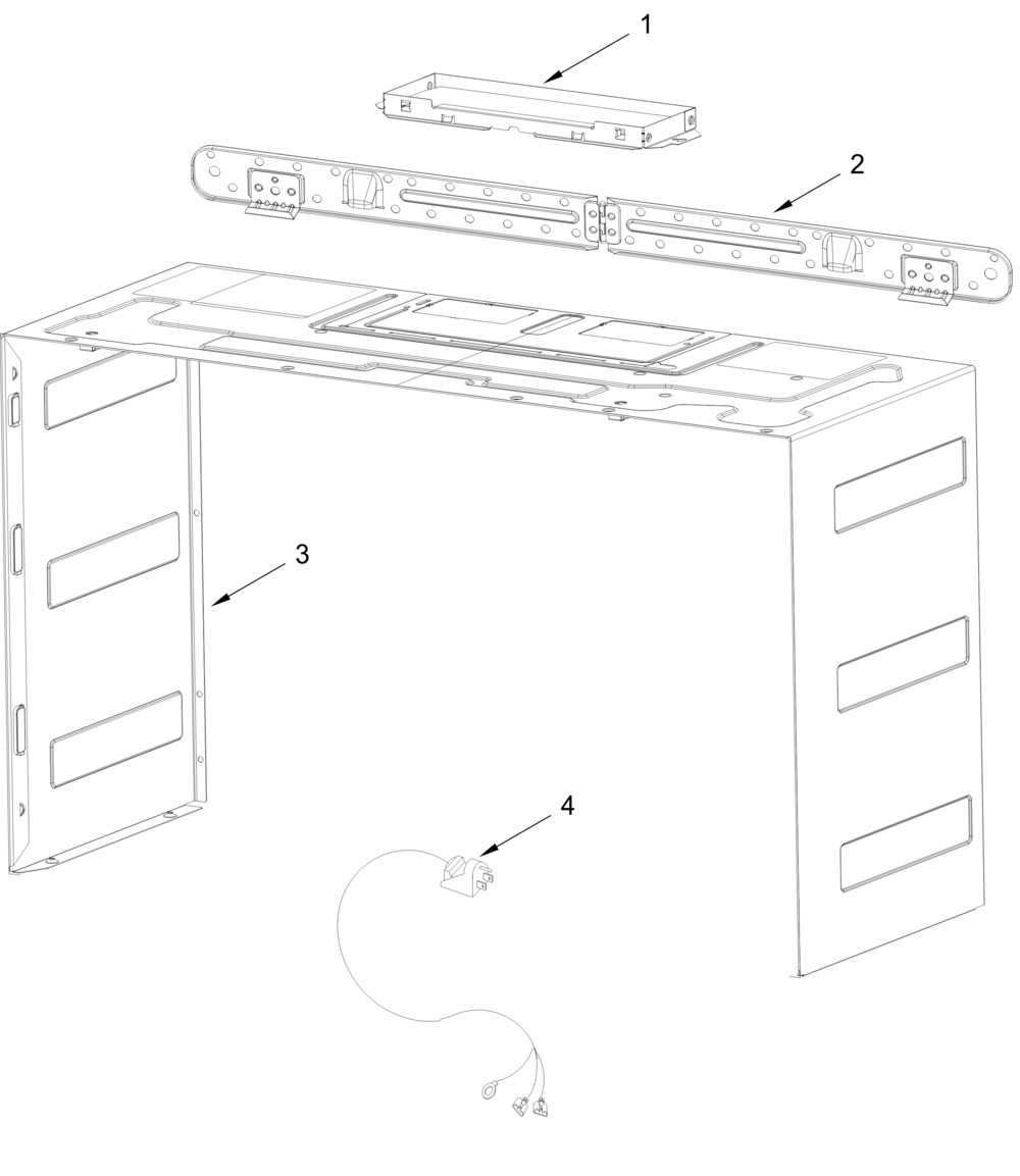 Cabinet And Installation Parts Diagram and Parts List for WMMF5930PW02  Whirlpool Microwave