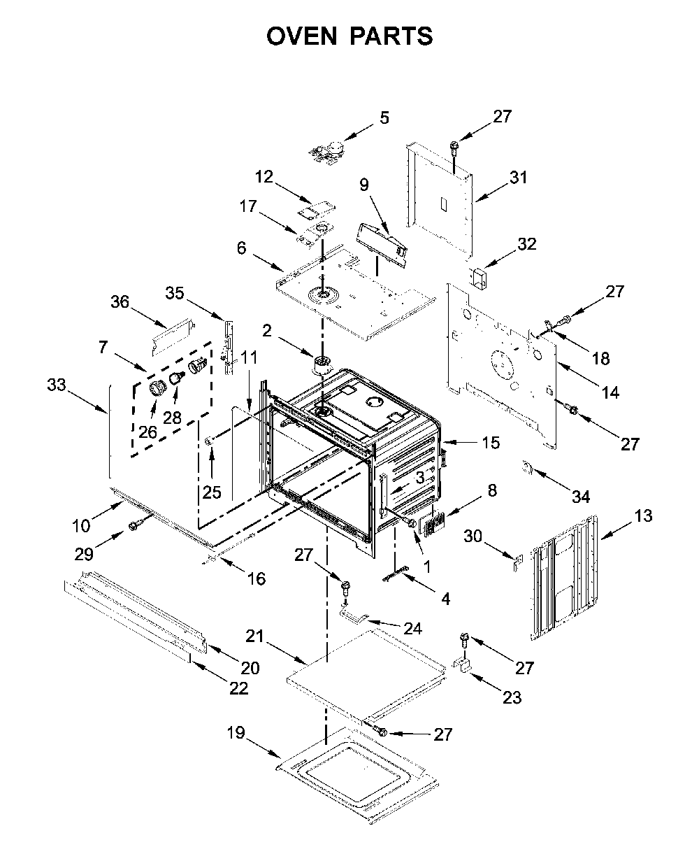Oven parts Diagram and Parts List for WOS72EC0HS02  Whirlpool Wall Oven