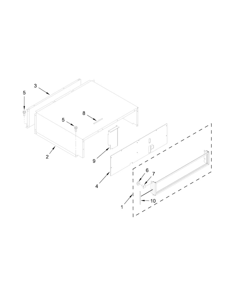 Top Grille And Unit Cover Parts Diagram and Parts List for KBFN406EPA00  KitchenAid Refrigerator