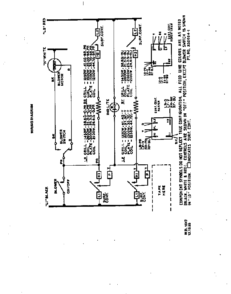 Wiring Diagram Diagram and Parts List for N3457*0  Roper Range