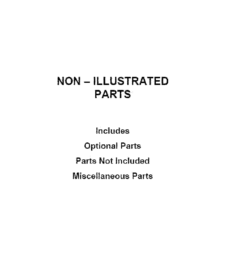 Optional parts (not included) Diagram and Parts List for 66495113612  Kenmore Range