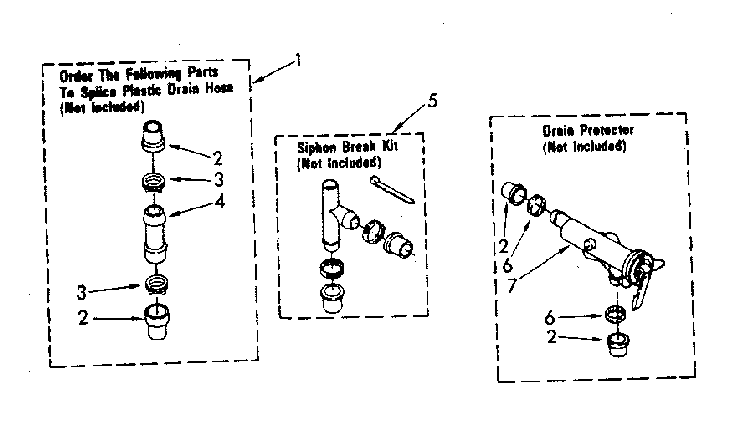 Water System Diagram and Parts List for LA7800XSN1  Whirlpool Washer