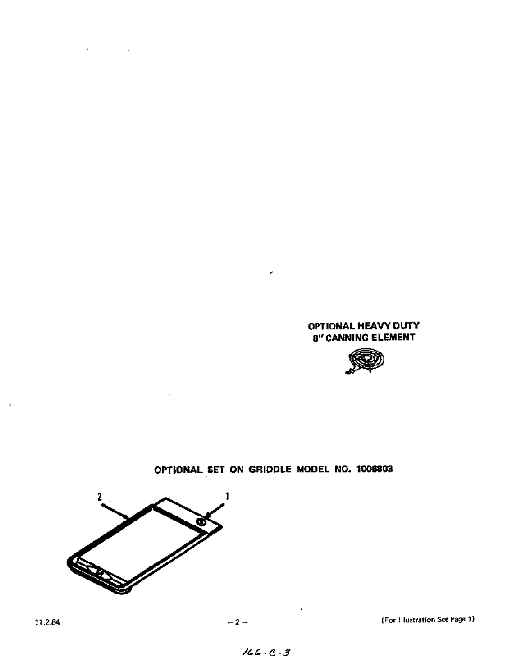 ^heavy Duty Canning Element Diagram and Parts List for 2765*0A  Roper Range