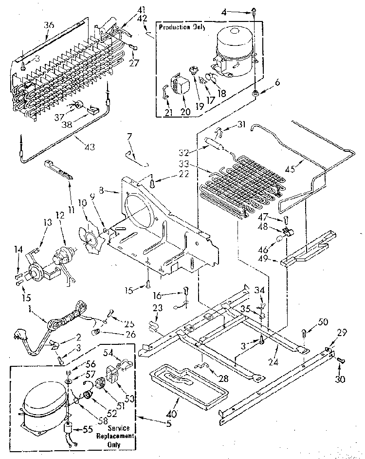Unit Diagram and Parts List for EF19MKXSM01  Whirlpool Refrigerator