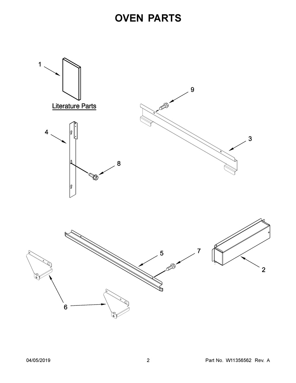 Oven Parts Diagram and Parts List for KMBP107EBS02  Whirlpool Microwave