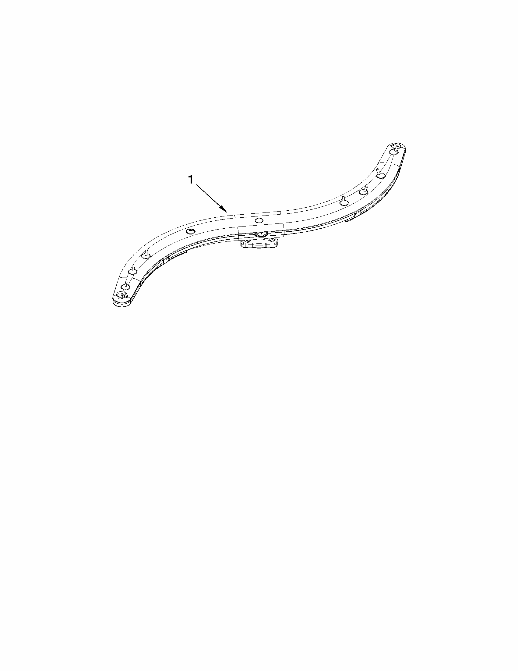Lower Washarm Parts Diagram and Parts List for 66513362K111  Kenmore Dishwasher