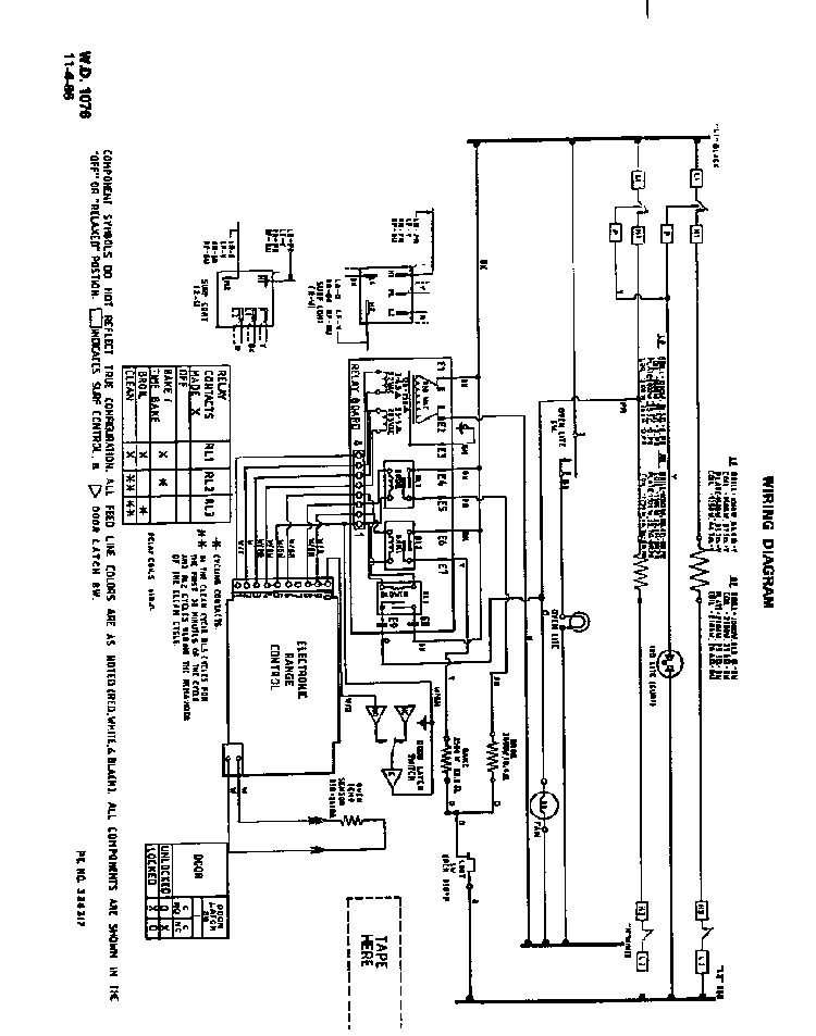 Wiring Diagram Diagram and Parts List for 2492*1A  Roper Range