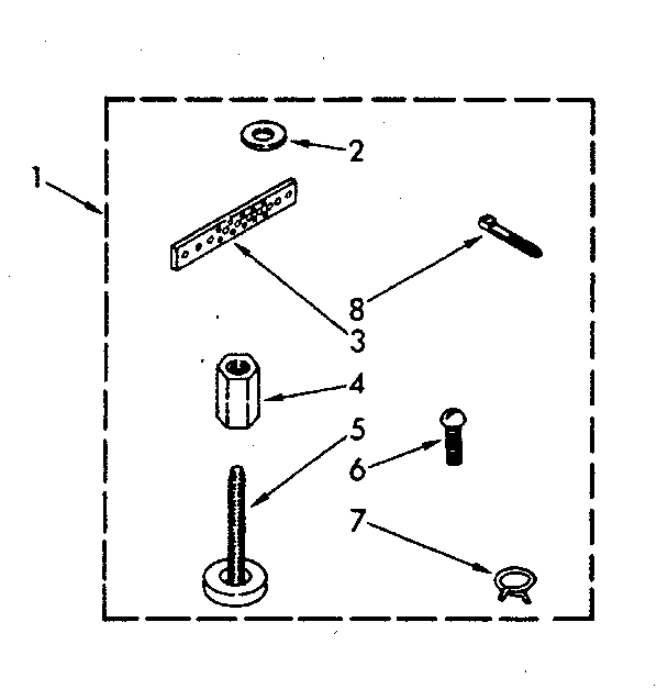 Miscellaneous Diagram and Parts List for LA5580XSN0  Whirlpool Washer