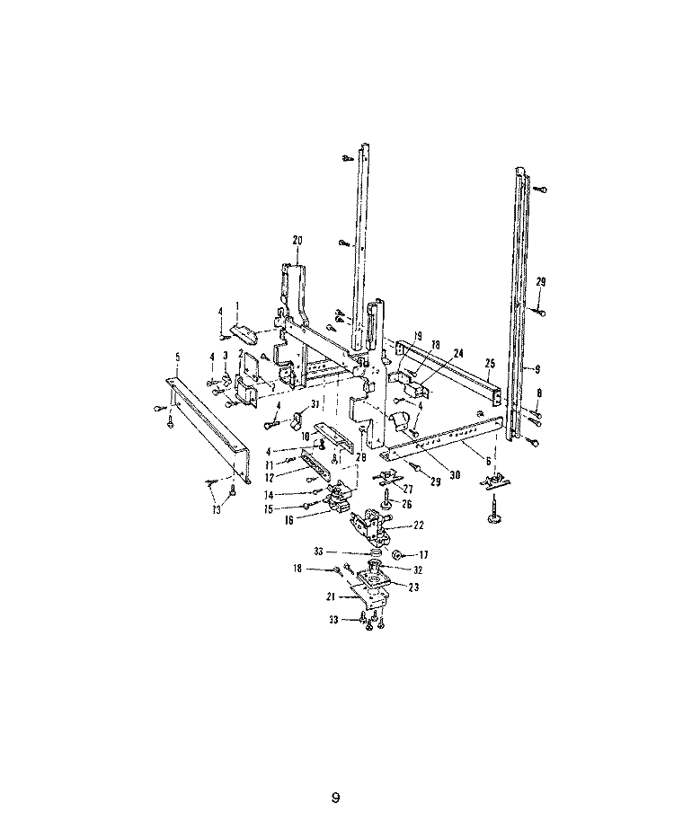 DETERGENT CUP Diagram and Parts List for 8518L30  Roper Dishwasher