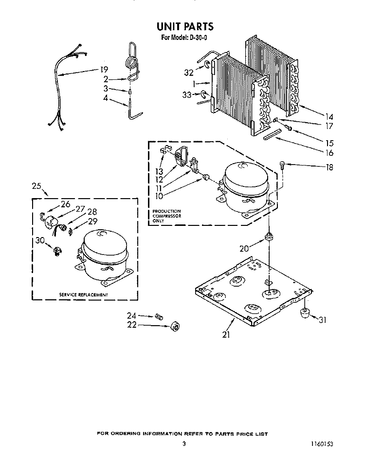 SECTION Diagram and Parts List for BFD300  Whirlpool Dehumidifier