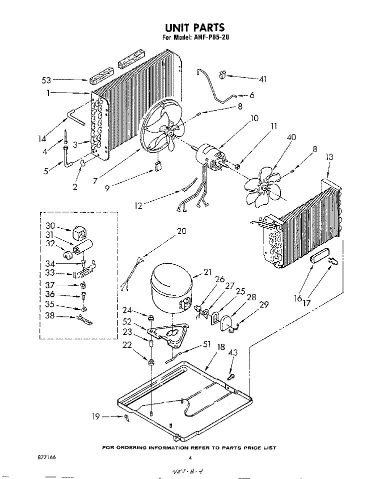 SECTION Diagram and Parts List for AHFP6520  Whirlpool Air Conditioner
