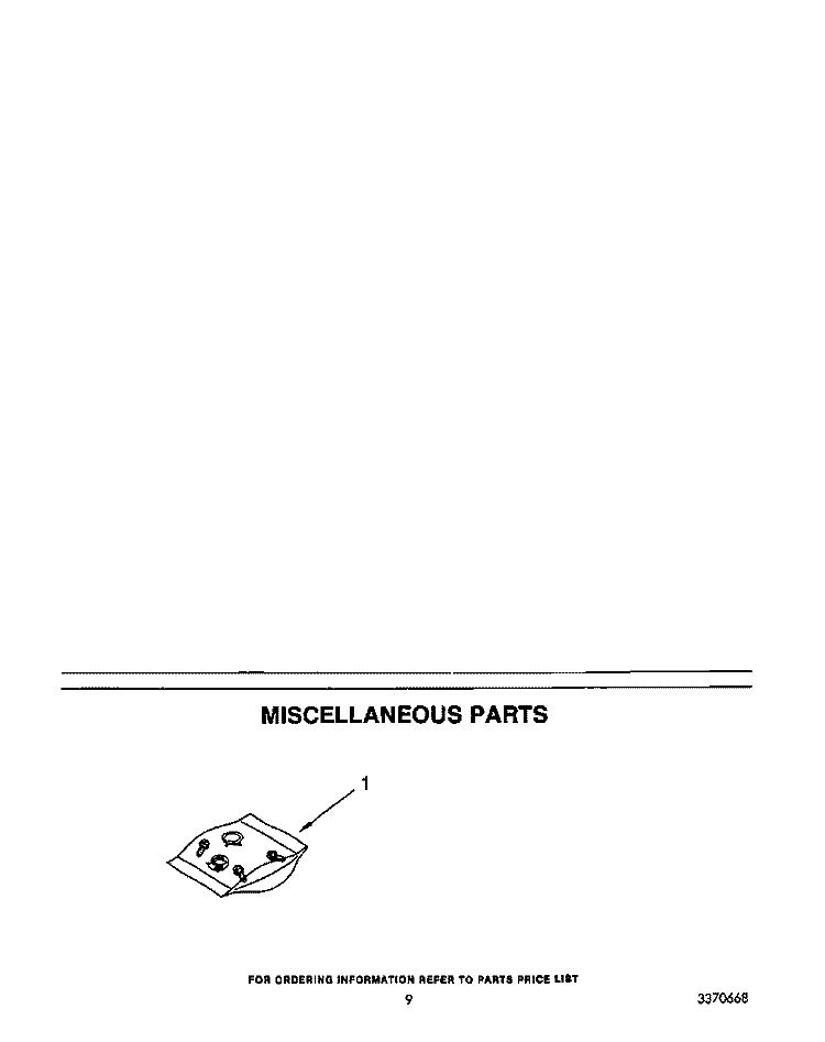 MISCELLANEOUS Diagram and Parts List for DU8950XY0  Whirlpool Dishwasher