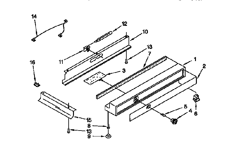 Refrigerator Control Panel Diagram and Parts List for 106KSSS36QDX05  KitchenAid Refrigerator