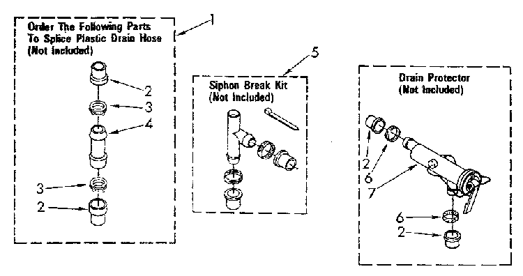 Water System Diagram and Parts List for LA5300XSN2  Whirlpool Washer