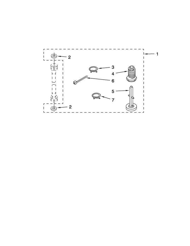 Miscellaneous Parts Diagram and Parts List for 11088752798  Kenmore Washer Dryer Combo