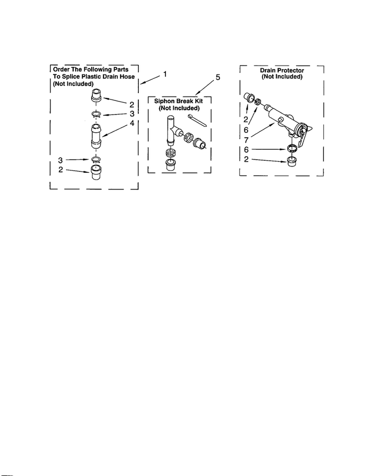 Water System Diagram and Parts List for 8530090  Whirlpool Washer